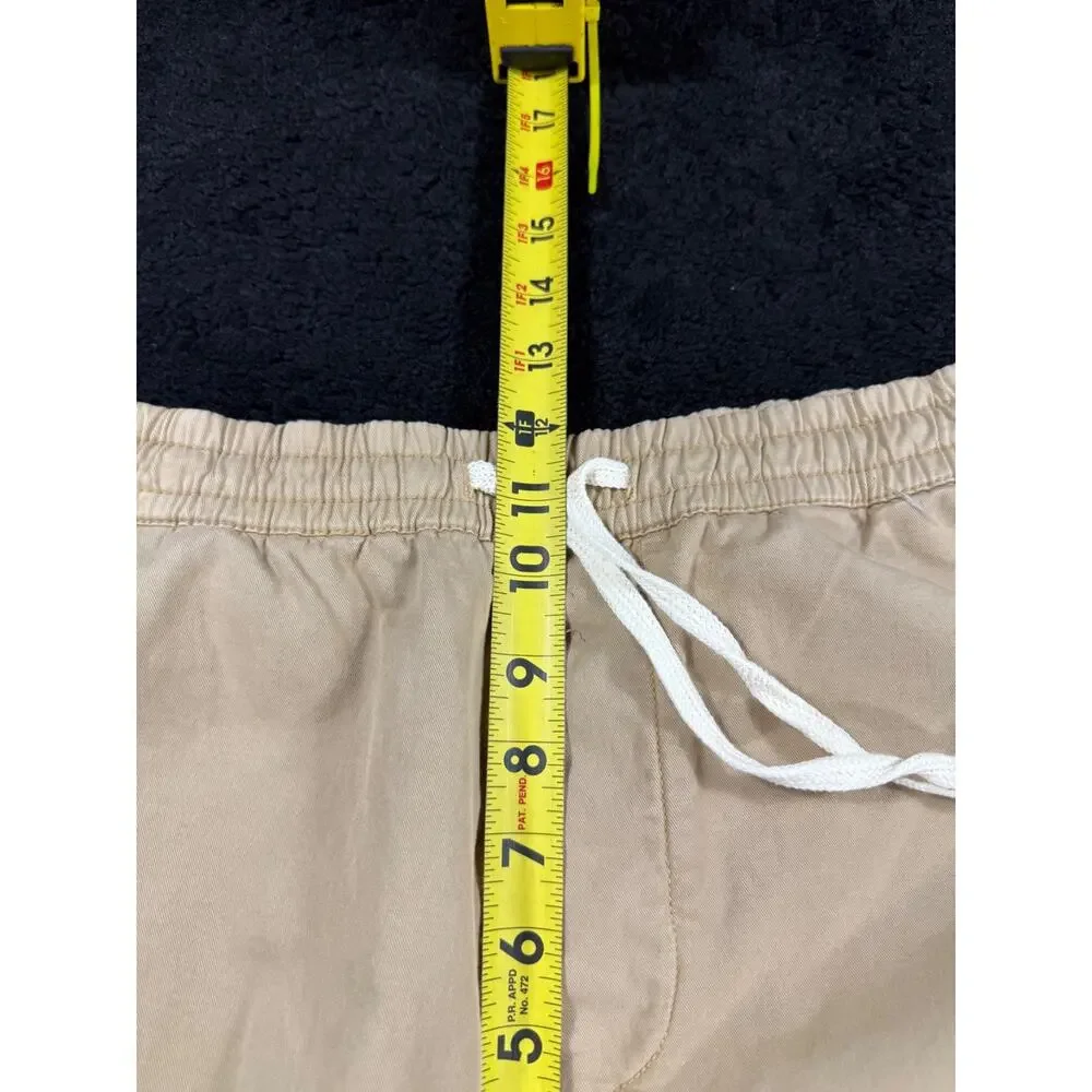 Marine Layer Pants Mens Large Brown Saturday Stretch Slim Elastic Waist Stretch